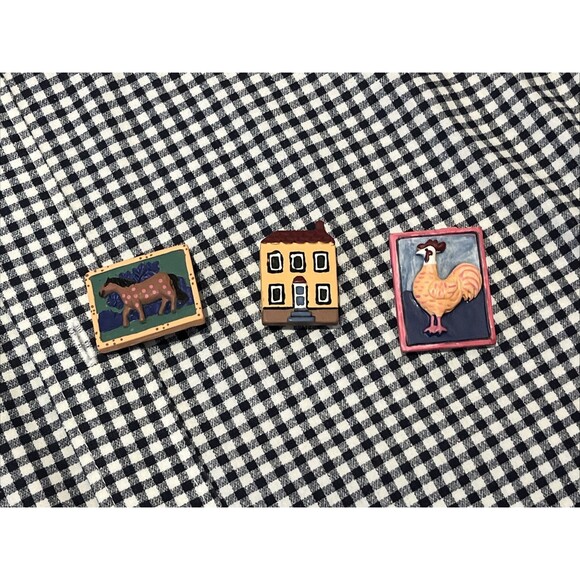 The Quacker Factory Vintage Farm Animal Button Down Long Sleeve Size M 1990s - Picture 3 of 5